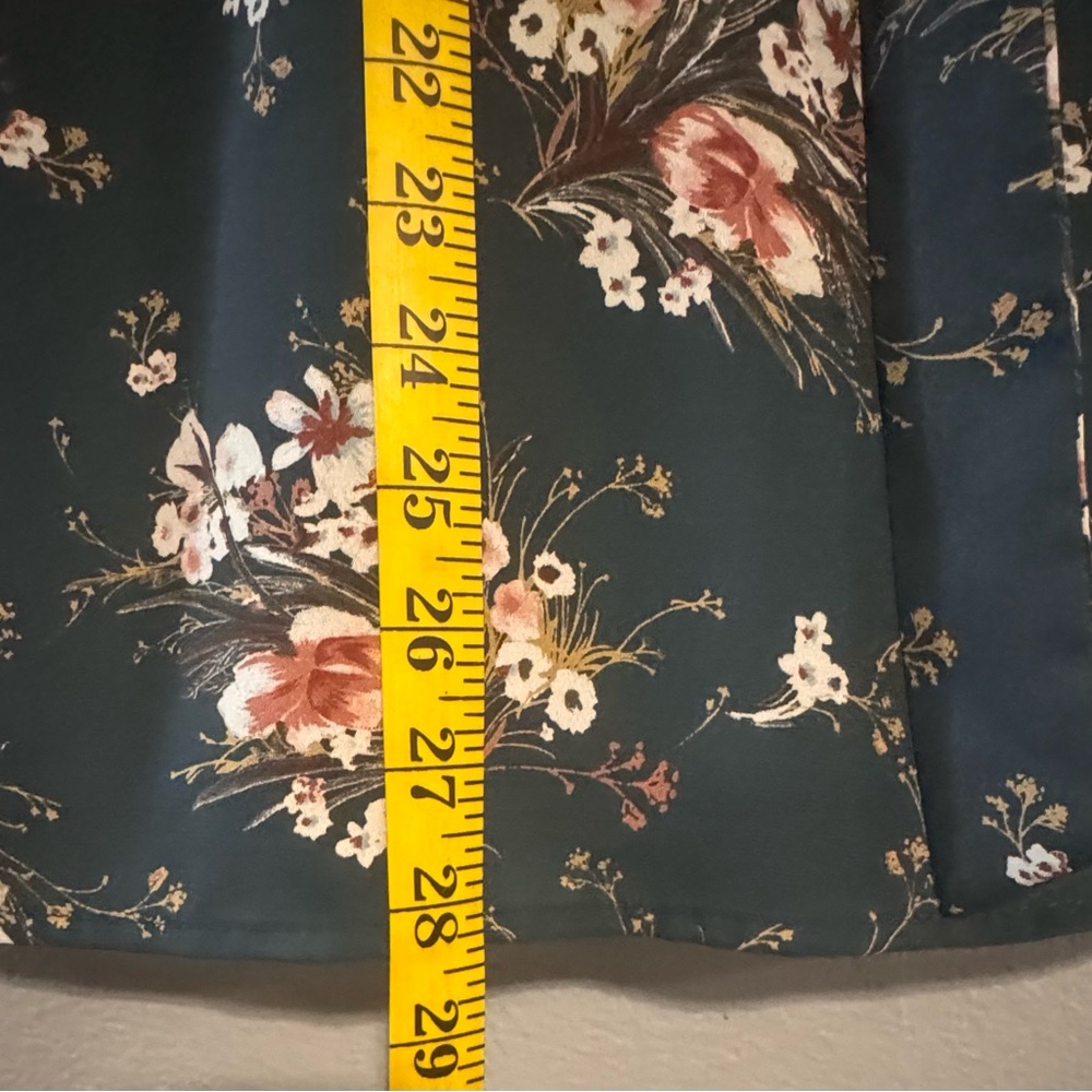 Collective Concepts Dark Green Floral Midi Dress | Easter Church Garden Party - Picture 5 of 8